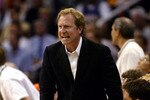 PHOENIX - MAY 18:  Owner Robert Sarver of the Phoenix Suns reacts as his team plays the Dallas Mavericks in Game five of the Western Conference Semifinals during the 2005 NBA Playoffs at America West Arena on May 18, 2005 in Phoenix, Arizona. The Suns won 114-108 to take a three games to two lead in the series. NOTE TO USER: User expressly acknowledges and agrees that, by downloading and or using this photograph, User is consenting to the terms and conditions of the Getty Images License Agreement.  (Photo by Stephen Dunn/Getty Images)