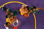 LOS ANGELES, CA - JUNE 17:  Rasheed Wallace #30 of the Boston Celtics and Pau Gasol #16 of the Los Angeles Lakers go up for a rebound in Game Seven of the 2010 NBA Finals at Staples Center on June 17, 2010 in Los Angeles, California.  NOTE TO USER: User expressly acknowledges and agrees that, by downloading and/or using this Photograph, user is consenting to the terms and conditions of the Getty Images License Agreement.  (Photo by Ronald Martinez/Getty Images)