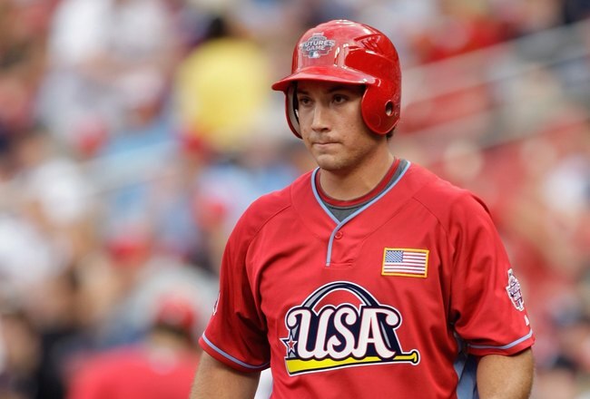 ST. LOUIS, MO - JULY 12: U.S. Futures All-Star Brett Wallace of the St. Louis Cardinals steps to the plate during the 2009 XM All-Star Futures Game at Busch Stadium on July 12, 2009 in St. Louis, Missouri. (Photo by Jamie Squire/Getty Images)