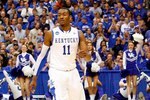 SYRACUSE, NY - MARCH 27:  John Wall #11 of the Kentucky Wildcats stands on court against the West Virginia Mountaineers during the east regional final of the 2010 NCAA men's basketball tournament at the Carrier Dome on March 27, 2010 in Syracuse, New York.  (Photo by Chris Chambers/Getty Images)