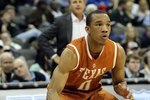 KANSAS CITY, MO - MARCH 11:  Avery Bradley #0 of the Texas Longhorns moves the ball while taking on the Baylor Bears during the quarterfinals of the 2010 Phillips 66 Big 12 Men's Basketball Tournament at the Sprint Center on March 11, 2010 in Kansas City, Missouri.  (Photo by Jamie Squire/Getty Images)