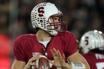 PALO ALTO, CA - NOVEMBER 28:  Andrew Luck #12 of the Stanford Cardinal in action during their game against the Notre Dame Fighting Irish at Stanford Stadium on November 28, 2009 in Palo Alto, California.  (Photo by Ezra Shaw/Getty Images)