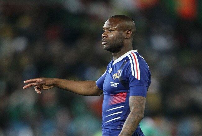 POLOKWANE, SOUTH AFRICA - JUNE 17: William Gallas of France gestures during the 2010 FIFA World Cup South Africa Group A match between France and Mexico at the Peter Mokaba Stadium on June 17, 2010 in Polokwane, South Africa.  (Photo by Christof Koepsel/Getty Images)