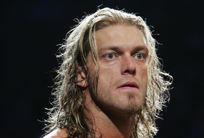 SYDNEY, AUSTRALIA - JUNE 15:  World Heavyweight Champion Edge looks on during WWE Smackdown at Acer Arena on June 15, 2008 in Sydney, Australia.  (Photo by Gaye Gerard/Getty Images)