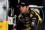 LONG POND, PA - JUNE 05:  Elliott Sadler, driver of the #19 Stanley Ford, sits in the garage during practice for the NASCAR Sprint Cup Series Gillette Fusion ProGlide 500 at Pocono Raceway on June 5, 2010 in Long Pond, Pennsylvania.  (Photo by Todd Warshaw/Getty Images)