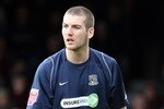 SOUTHEND, UNITED KINGDOM - APRIL 12: Charlie Mulgrew of Southend United in action during the Coca Cola League One Match between Southend United and Northampton Town at Roots Hall on April 12, 2008 in Southend, England. (Photo by Pete Norton/Getty Images)