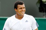 LONDON, ENGLAND - JUNE 24:  Jo-Wilfried Tsonga of France in action during his second round match against Alexandr Dolgopolov of Ukraine on Day Four of the Wimbledon Lawn Tennis Championships at the All England Lawn Tennis and Croquet Club on June 24, 2010 in London, England.  (Photo by Matthew Stockman/Getty Images)
