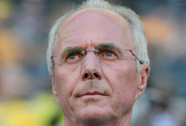 NELSPRUIT, SOUTH AFRICA - JUNE 25:  Sven Goran Eriksson head coach of Ivory Coast looks thoughtful ahead of the 2010 FIFA World Cup South Africa Group G match between North Korea and Ivory Coast at the Mbombela Stadium on June 25, 2010 in Nelspruit, South Africa.  (Photo by Clive Mason/Getty Images)