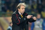 RUSTENBURG, SOUTH AFRICA - JUNE 26:  Milovan Rajevac head coach of Ghana directs his players during the 2010 FIFA World Cup South Africa Round of Sixteen match between USA and Ghana at Royal Bafokeng Stadium on June 26, 2010 in Rustenburg, South Africa.  (Photo by Stuart Franklin/Getty Images)