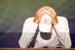LONDON, ENGLAND - JUNE 30:  Roger Federer of Switzerland speaks during a press conference on Day Nine of the Wimbledon Lawn Tennis Championships at the All England Lawn Tennis and Croquet Club on June 30, 2010 in London, England. (Photo by Tom Lovelock-Pool/Getty Images)