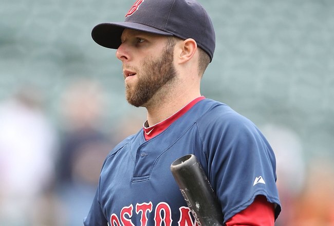 SAN FRANCISCO - JUNE 25:  Dustin Pedroia #15 of the Boston Red Sox warms up against the San Francisco Giants during an MLB game at AT&T Park on June 25, 2010 in San Francisco, California.  (Photo by Jed Jacobsohn/Getty Images)