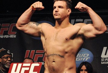 NEWARK, NJ - MARCH 26:  UFC fighter Frank Mir (pictured) weighs in  for his fight against UFC fighter Shane Carwin for their Interim  Championship Heavyweight fight at UFC 111: St-Pierre vs. Hardy Weigh-In  on March 26, 2010 in Newark, New Jersey.  (Photo by Jon Kopaloff/Getty  Images)