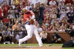 ST. LOUIS, MO - JULY 13: National League All-Star Albert Pujols of the St. Louis Cardinals competes in the State Farm Home Run Derby at Busch Stadium on July 13, 2009 in St. Louis, Missouri. (Photo by Jamie Squire/Getty Images)