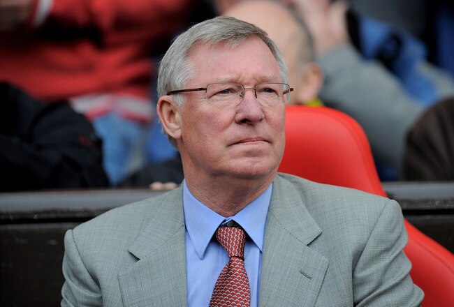MANCHESTER, ENGLAND - MAY 09:  Manchester United Manager Sir Alex Ferguson looks on prior to the Barclays Premier League match between Manchester United and Stoke City at Old Trafford on May 9, 2010 in Manchester, England.  (Photo by Michael Regan/Getty Images)