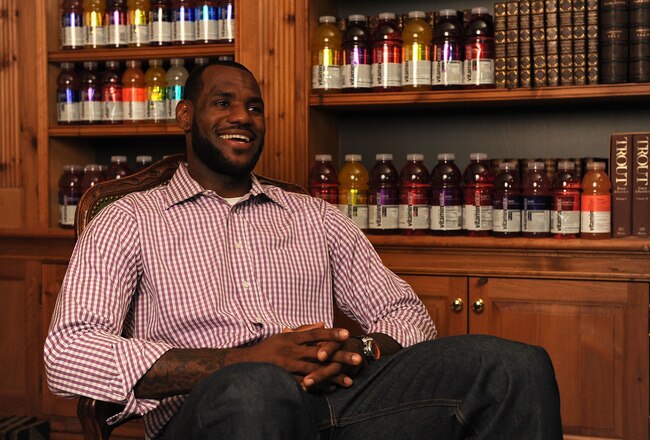 GREENWICH, CT - JULY 08:  (EXCLUSIVE COVERAGE) LeBron James attends the LeBron James Pre Decision Meet and Greet on July 8, 2010 in Greenwich, Connecticut. Proceeds from tonight's 2.5 million dollar event will be donated to the Boys & Girls Clubs of America.  (Photo by Larry Busacca/Getty Images for Estabrook Group)