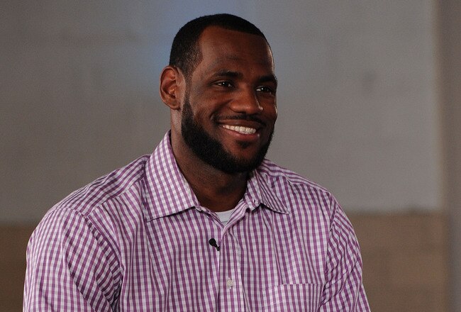 GREENWICH, CT - JULY 08:  LeBron James speaks at the LeBron James announcement of his future NBA plans at the Boys & Girls Club of America on July 8, 2010 in Greenwich, Connecticut. James announced during a live broadcast on ESPN that he will play for the Miami Heat next season.  (Photo by Larry Busacca/Getty Images for Estabrook Group)