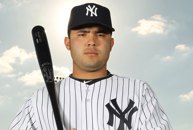 TAMPA, FL - FEBRUARY 25:  Jesus Montero #83 of the New York Yankees poses for a photo during Spring Training Media Photo Day at George M. Steinbrenner Field on February 25, 2010 in Tampa, Florida.  (Photo by Nick Laham/Getty Images)