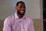 GREENWICH, CT - JULY 08:  LeBron James speaks at the LeBron James announcement of his future NBA plans at the Boys & Girls Club of America on July 8, 2010 in Greenwich, Connecticut. James announced during a live broadcast on ESPN that he will play for the Miami Heat next season.  (Photo by Larry Busacca/Getty Images for Estabrook Group)