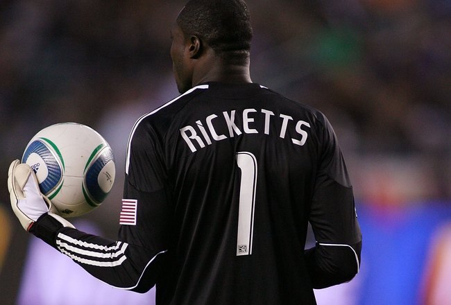 CARSON, CA - JULY 04:  Donovan Ricketts #1 of the Los Angeles Galaxy holds the ball against the Seattle Sounders FC on July 4, 2010 at the Home Depot Center in Carson, California.  (Photo by Jeff Golden/Getty Images)