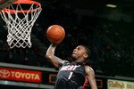 SACRAMENTO, CA - DECEMBER 06:  Dorell Wright #1 of the Miami Heat goes up to dunk the ball during their game against the Sacramento Kings at ARCO Arena on December 6, 2009 in Sacramento, California.  NOTE TO USER: User expressly acknowledges and agrees that, by downloading and/or using this Photograph, user is consenting to the terms and conditions of the Getty Images License Agreement.  (Photo by Ezra Shaw/Getty Images)