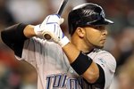 PHOENIX - MAY 22:  Alex Gonzalez #11 of the Toronto Blue Jays bats against the Arizona Diamondbacks during the Major League Baseball game at Chase Field on May 22, 2010 in Phoenix, Arizona. The Diamondbacks defeated the Blue Jays 8-5.  (Photo by Christian Petersen/Getty Images)