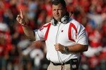 PISCATAWAY, NJ - SEPTEMBER 29:  Head coach of the Rutgers Scarlet Knights Greg Schiano on the sideline against the Maryland Terrapins during their game at Rutgers Stadium on September 29, 2007 in Piscataway, New Jersey.  (Photo by Nick Laham/Getty Images)
