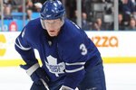 TORONTO, ON - APRIL 3:  Dion Phaneuf #3 of the Toronto Maple Leafs waits for a faceoff in a game against the Boston Bruins on April 3, 2010 at the Air Canada Centre in Toronto, Ontario. The Bruins defeated the Leafs 2-1 in overtime. (Photo by Claus Andersen/Getty Images)