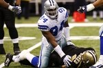 NEW ORLEANS - DECEMBER 19:  Linebacker DeMarcus Ware #94 of the Dallas Cowboys sacks quarterback Drew Brees #9 of the New Orleans Saints at the Louisiana Superdome on December 19, 2009 in New Orleans, Louisiana. (Photo by Scott Halleran/Getty Images)