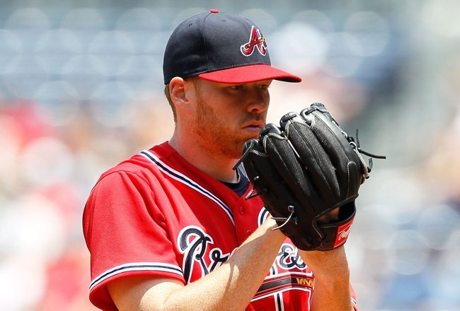 ATLANTA - JUNE 27:  Tommy Hanson #48 of the Atlanta Braves against the Detroit Tigers at Turner Field on June 27, 2010 in Atlanta, Georgia.  (Photo by Kevin C. Cox/Getty Images)