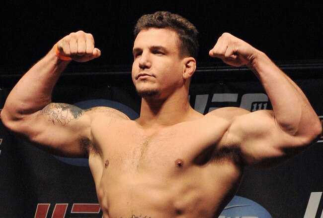 NEWARK, NJ - MARCH 26:  UFC fighter Frank Mir (pictured) weighs in for his fight against UFC fighter Shane Carwin for their Interim Championship Heavyweight fight at UFC 111: St-Pierre vs. Hardy Weigh-In on March 26, 2010 in Newark, New Jersey.  (Photo by Jon Kopaloff/Getty Images)