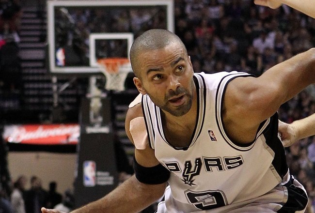 SAN ANTONIO - MAY 09:  Guard Tony Parker #9 of the San Antonio Spurs in Game Four of the Western Conference Semifinals during the 2010 NBA Playoffs at AT&T Center on May 9, 2010 in San Antonio, Texas. NOTE TO USER: User expressly acknowledges and agrees that, by downloading and or using this photograph, User is consenting to the terms and conditions of the Getty Images License Agreement.  (Photo by Ronald Martinez/Getty Images)