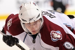 GLENDALE, AZ - MARCH 04:  Matt Duchene #9 of the Colorado Avalanche during the NHL game against the Phoenix Coyotes at Jobing.com Arena on March 4, 2010 in Glendale, Arizona.  The Coyotes defeated the Avalanche 3-1.  (Photo by Christian Petersen/Getty Images)