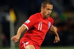 BLOEMFONTEIN, SOUTH AFRICA - JUNE 27:  Joe Cole of England with the ball during the 2010 FIFA World Cup South Africa Round of Sixteen match between Germany and England at Free State Stadium on June 27, 2010 in Bloemfontein, South Africa.  (Photo by Michael Regan/Getty Images)