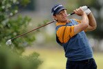 ST ANDREWS, SCOTLAND - JULY 18:  Retief Goosen of South Africa watches his tee shot on the third hole during the final round of the 139th Open Championship on the Old Course, St Andrews on July 18, 2010 in St Andrews, Scotland.  (Photo by Harry How/Getty Images)