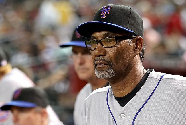 PHOENIX - JULY 20:  Manager Jerry Manuel #53 of the New York Mets looks on from the dugout during the Major League Baseball game against the Arizona Diamondbacks at Chase Field on July 20, 2010 in Phoenix, Arizona.  (Photo by Christian Petersen/Getty Images)
