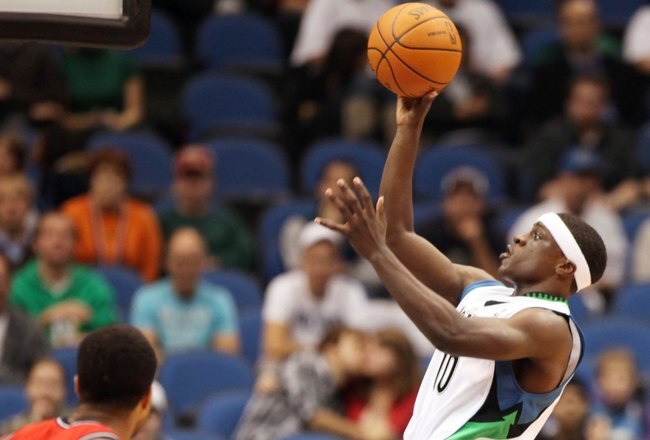 MINNEAPOLIS - OCTOBER 28: Jonny Flynn #10 of the Minnesota Timberwolves drives to the basket against the New Jersey Nets at the Target Center on October 28, 2009 in Minneapolis, Minnesota. The Timberwolves defeated the Nets 95-93. NOTE TO USER: User expressly acknowledges and agrees that, by downloading and or using this photograph, User is consenting to the terms and conditions of the Getty Images License Agreement. (Photo by Genevieve Ross/Getty Images)
