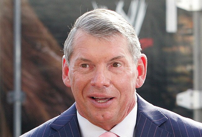 GREEN BAY, WI - JUNE 22:   Vince McMahon attends a press conference about the WWE at the Austin Straubel International Airport on June 22, 2009 in Green Bay, Wisconsin.  (Photo by Mark A. Wallenfang/Getty Images)