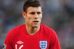 BLOEMFONTEIN, SOUTH AFRICA - JUNE 27:  James Milner of England in action during the 2010 FIFA World Cup South Africa Round of Sixteen match between Germany and England at Free State Stadium on June 27, 2010 in Bloemfontein, South Africa.  (Photo by Clive Mason/Getty Images)