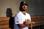PHOENIX - MARCH 01:  Eric Chavez of the Oakland Athletics poses during photo media day at the Athletics spring training complex on March 1, 2010 in Phoenix, Arizona.  (Photo by Ezra Shaw/Getty Images)