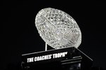 PASADENA, CA - JANUARY 07:  The BCS National Championship trophy which was won by the Alabama Crimson Tide after winning the Citi BCS National Championship game over the Texas Longhorns at the Rose Bowl on January 7, 2010 in Pasadena, California. The Crimson Tide defeated the Longhorns 37-21.  (Photo by Kevork Djansezian/Getty Images)
