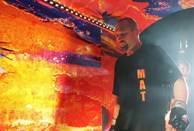 EAST RUTHERFORD, NJ - APRIL 04:  Vladimir Matyushenko of Midwest Combat enters for his bout against Jamal Patterson of the Renzo Gracie Jiu-Jitsu in the International Fighting League match at the Izod Center on April 4, 2008 in East Rutherford, New Jersey.  (Photo by Nick Laham/Getty Images)