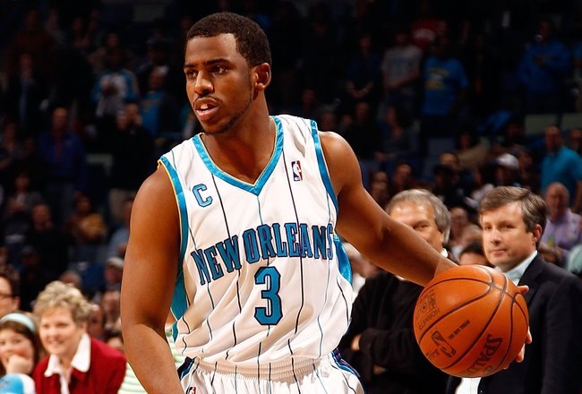 NEW ORLEANS - MARCH 22:  Chris Paul #3 of the New Orleans Hornets during the game against the Dallas Mavericks at the New Orleans Arena on March 22, 2010 in New Orleans, Louisiana.  NOTE TO USER: User expressly acknowledges and agrees that, by downloading and/or using this Photograph, User is consenting to the terms and conditions of the Getty Images License Agreement.  (Photo by Chris Graythen/Getty Images)