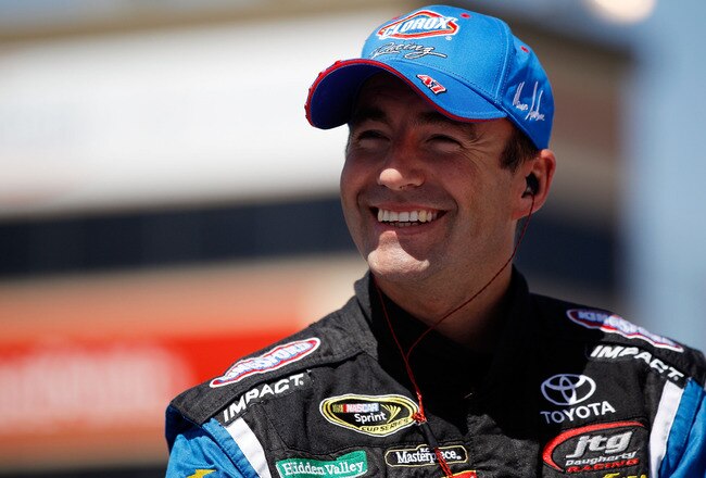 SONOMA, CA - JUNE 18:  Marcos Ambrose, driver of the #47 Clorox Toyota, stands on the grid during qualifying for the NASCAR Sprint Cup Series Toyota/Save Mart 350 at Infineon Raceway on June 18, 2010 in Sonoma, California.  (Photo by Chris Graythen/Getty Images for NASCAR)