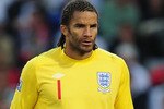 BLOEMFONTEIN, SOUTH AFRICA - JUNE 27:  David James of England looks dejected after suffering defeat to Germany following the 2010 FIFA World Cup South Africa Round of Sixteen match between Germany and England at Free State Stadium on June 27, 2010 in Bloemfontein, South Africa.  (Photo by Clive Mason/Getty Images)