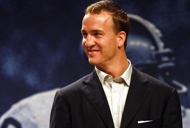 MIAMI BEACH, FL - FEBRUARY 5:  Quarterback Peyton Manning of the Super Bowl champion Indianapolis Colts is awarded the Superbowl XLI MVP award and a new 2007 Cadillac at the Miami Beach Convention Center on February 5, 2007 in Miami Beach, Florida.  (Photo by Eliot J. Schechter/Getty Images)
