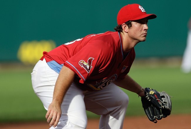 ST. LOUIS, MO - JULY 12: U.S. Futures All-Star Brett Wallace of the St. Louis Cardinals plays third base during the 2009 XM All-Star Futures Game at Busch Stadium on July 12, 2009 in St. Louis, Missouri. (Photo by Jamie Squire/Getty Images)
