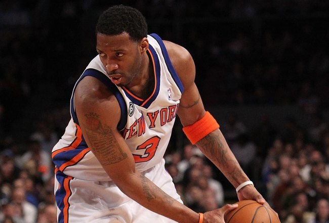 NEW YORK - FEBRUARY 20:  Tracy McGrady #3 of the New York Knicks with the ball against the Oklahoma City Thunder at Madison Square Garden on February 20, 2010 in New York, New York. NOTE TO USER: User expressly acknowledges and agrees that, by downloading and or using this photograph, User is consenting to the terms and conditions of the Getty Images License Agreement.  (Photo by Nick Laham/Getty Images)