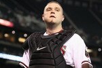 PHOENIX - JULY 08:  Catcher Chris Snyder #19 of the Arizona Diamondbacks in action during the Major League Baseball game against the Florida Marlins at Chase Field on July 8, 2010 in Phoenix, Arizona.  The Diamondbacks defeated the Marlins 10-4.  (Photo by Christian Petersen/Getty Images)