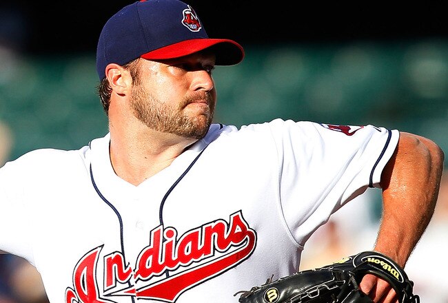 CLEVELAND - JUNE 17:  Jake Westbrook #37 of the Cleveland Indians pitches against the New York Mets during the game on June 17, 2010 at Progressive Field in Cleveland, Ohio.  (Photo by Jared Wickerham/Getty Images)