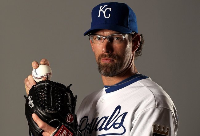 SURPRISE, AZ - FEBRUARY 26:  Kyle Farnsworth of the Kansas City Royals poses during photo media day at the Royals spring training complex on February 26, 2010 in Surprise, Arizona.  (Photo by Ezra Shaw/Getty Images)